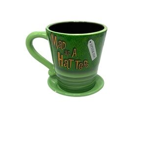 Disney Parks exclusive Alice in Wonderland Mad Hatter 10/6 ceramic coffee mug.
